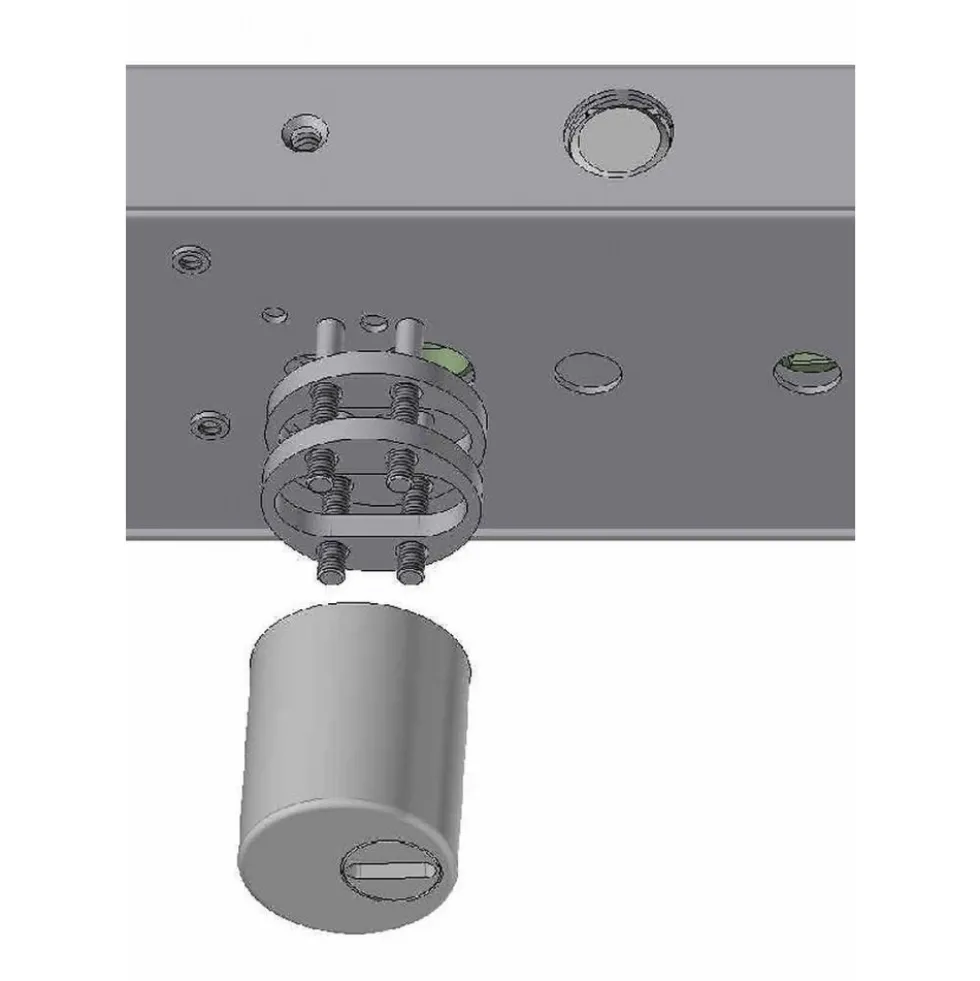 Kit cale épaisseur 5 mm avec vis pour protecteur de pompe DEVISMES