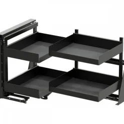 Kit chariot d'angle extractible Cor Fold Essentio anthracite - 900 mm Vauth Sagel