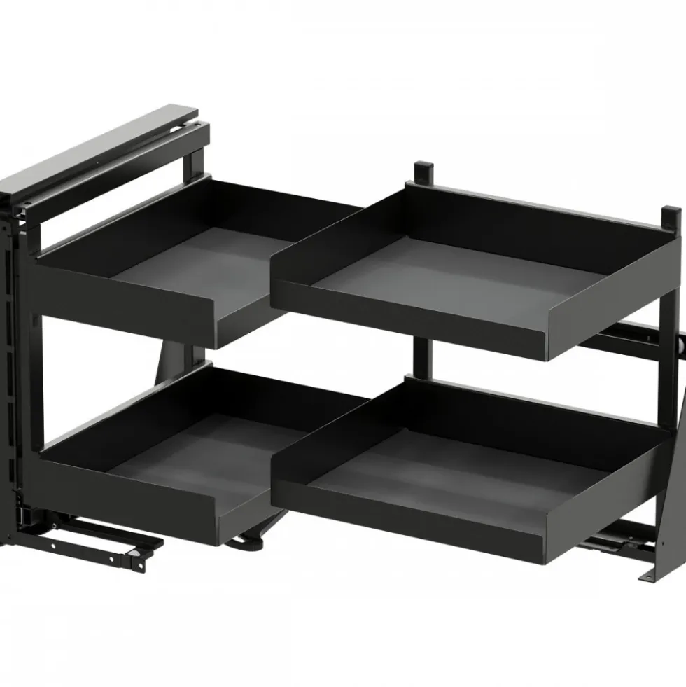 Kit chariot d'angle extractible Cor Fold Essentio anthracite - 900 mm Vauth Sagel