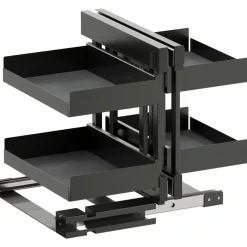 Kit chariot d'angle Tal Cor Flex Essentio anthracite - caisson 900 mm Vauth Sagel