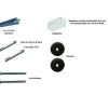 Kit d'adaptation - pour pose avec serrure antipanique - Bicode DUBOIS INDUSTRIES
