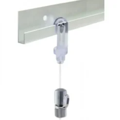 Kit de cimaise filaire en fixation adhésive ou par vis - H20 - blanc CIVIC