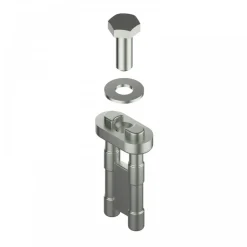 Kit de 2 clips de fixation indispensables pour profil de masquage TIRARD