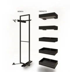 Kit de colonne extractible 860 - 5 paniers Ikona INOXA