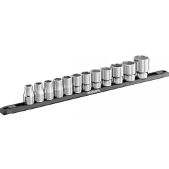 Kit de 12 douilles 1/2" 6 pans OGV® Grip sur rack magnétique FACOM