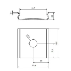 Kit de 10 fixations pour profils LED Izyled SYNERCIA