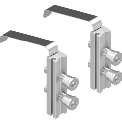 Kit de fixation sur profil aluminium pour paumelle DIAM LA CROISÉE DS
