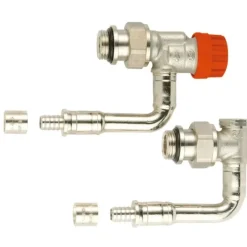 Kit de robinetterie thermostatique bitube M30 - équerre inversé à glissement COMAP
