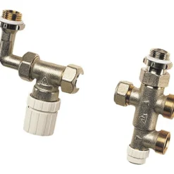 Kit de robinet thermostatisable droit pour installation mono-tube RBM