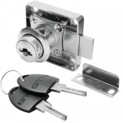 Kit de serrure de meuble monopoint 138 - clés plates GTV