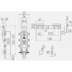 Kit de suspension invisible Force - pour meubles hauts GTV