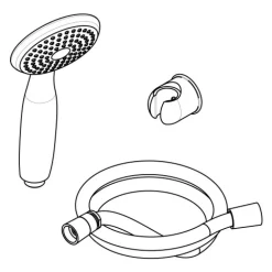 Kit douchette pour panneau de douche Prestotem 2 PRESTO