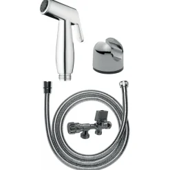 Kit hygiène - douchette WC avec mitigeur et support - à encastrer DISFLEX