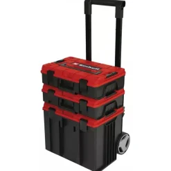Kit 3 malettes de rangement E-Case Tower EINHELL