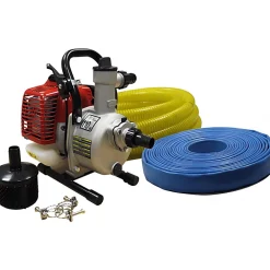 Kit motopompe auto-amorçante 2 temps + accessoires - GPUMP 25 CAMPEON