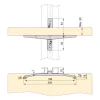 Kit pour structure modulaire Zero 4 étagères en bois + tringle - gris EMUCA
