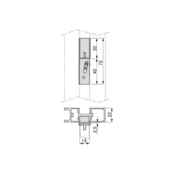 Kit pour structure modulaire Zero 4 étagères en bois + tringle - noir EMUCA