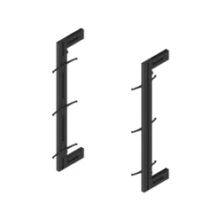 Kit pour structure modulaire Zéro - montage au mur - zamak et alu noir EMUCA
