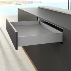 Kit profils côtés AvanTech YOU tiroir simple hauteur 101mm - argent HETTICH