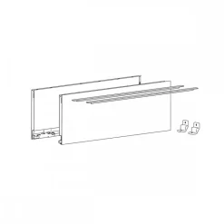 Kit profils tiroir casserolier AvanTech YOU - hauteur 187 mm - blanc HETTICH