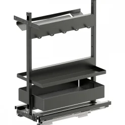Kit rangement de placard coulissant Sub Larder Clean Essentio anthracite Vauth Sagel