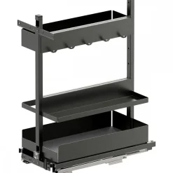 Kit rangement de placard coulissant Sub Larder Bake Essentio anthracite Vauth Sagel