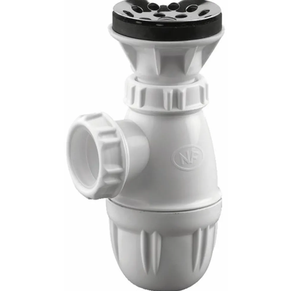 Kit siphon et bonde pour évacuation urinoir VALENTIN