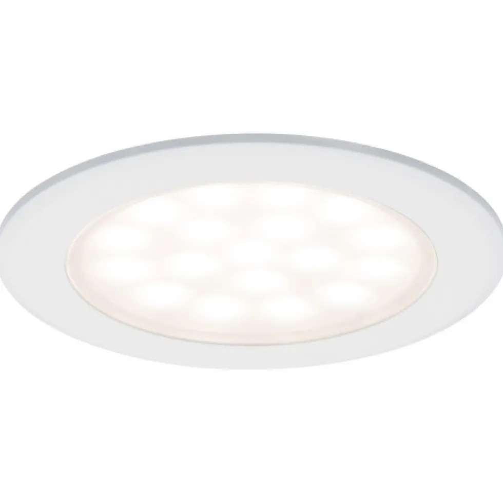 Kit 2 spots encastrés LED - 2,5 W - pour meubles PAULMANN