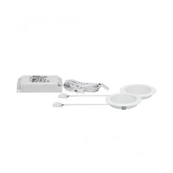 Kit 2 spots encastrés LED - 2,5 W - pour meubles PAULMANN