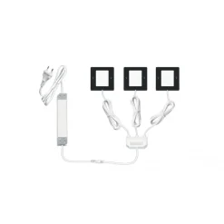 Kit 3 spots LED carrés - 3W - 4000K - gradable - Planar S L&S LIGHT