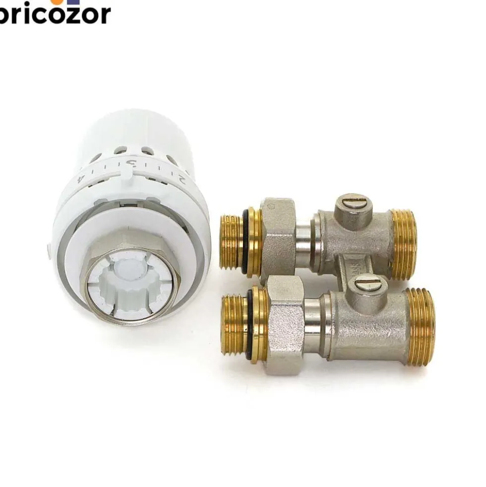Kit thermostatique avec tête M30x1,5 et raccord en H type RLV-KB - React™ DANFOSS