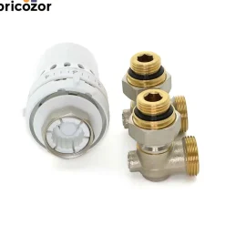 Kit thermostatique avec tête RA et raccord en H type RLV-KB - React™ DANFOSS
