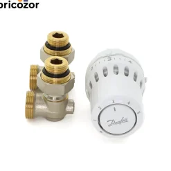 Kit thermostatique avec tête RA et raccord en H type RLV-KB - React™ DANFOSS