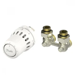 Kit thermostatique avec tête RA et raccord en H type RLV-KB - React™ DANFOSS