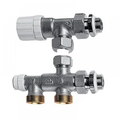 Kit thermostatisable équerre inversé pour installation bi-tube RBM