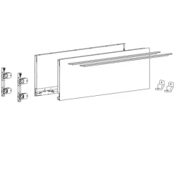 Kit tiroir casserolier AvanTech YOU - hauteur 187 mm HETTICH