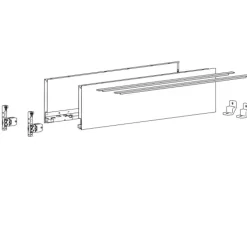 Kit tiroir casserolier AvanTech YOU - hauteur 139 mm HETTICH