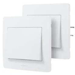 Kit Va-et-vient sans fil encastré complet - blanc - Diam2 DEBFLEX