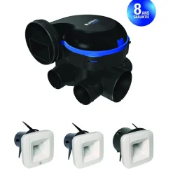 Kit VMC simple flux EasyHome Hygroréglable Classic BDH ALDES