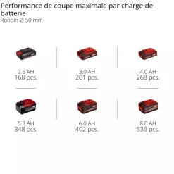Élagueuse sans fil Pro GP-PS 18/20 Li BL-Solo - 15 cm - Power X-Change EINHELL PROFESSIONAL