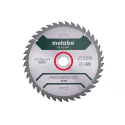 Lame de précision CutClassic 254x30mm, 40 dents - WZ 20° METABO