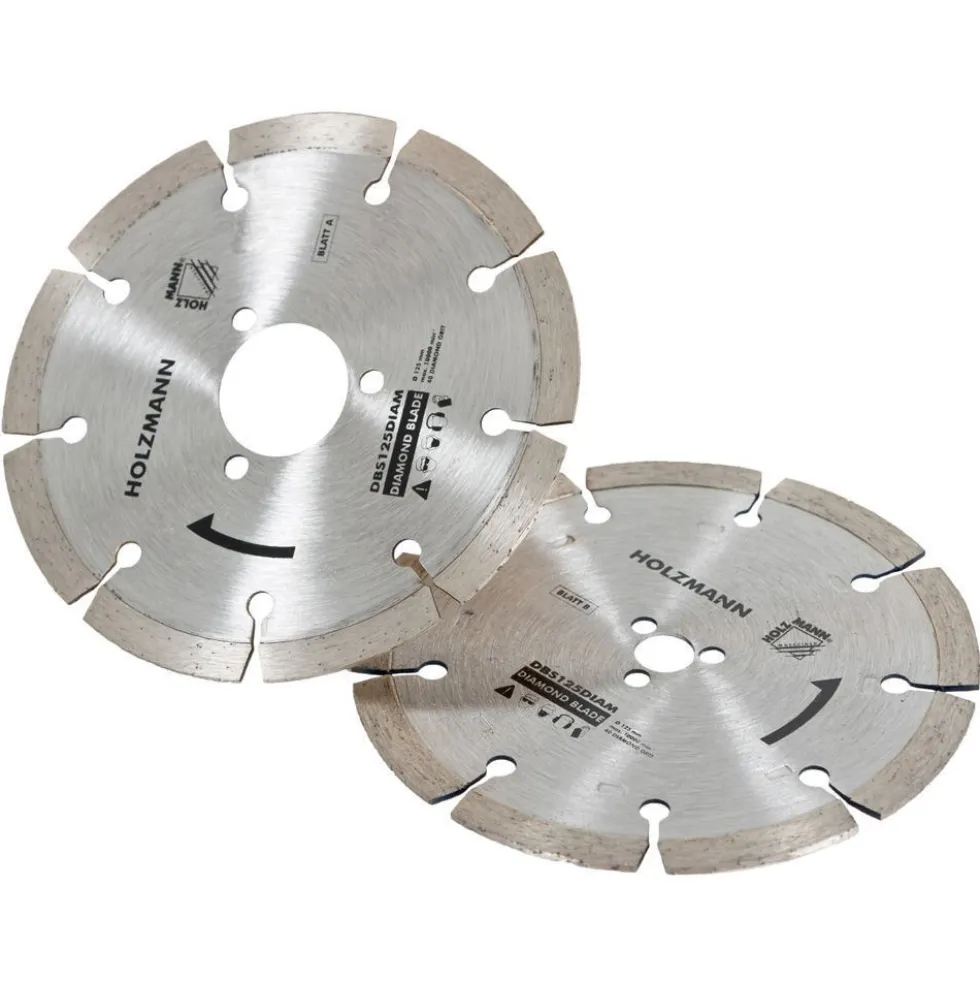 Lame scie diamant - par 2 - compatible DBS125 HOLZMANN