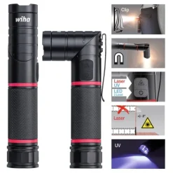 Lampe multifonction LED,UV et LASER - Flashlight WIHA