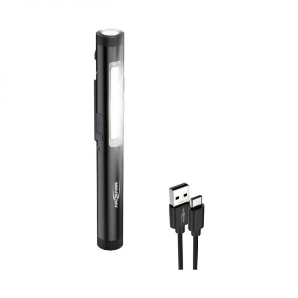 Lampe stylo rechargeable 4-en-1 UV LED COB 3W 600 lm ANSMANN