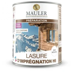 Lasure d'imprégnation H6 - finition brillante - pour extérieur Mauler