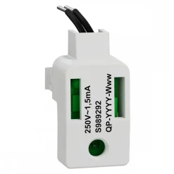 LED verte 1,5 mA 250 V à câbler - forte luminosité - Odace II SCHNEIDER