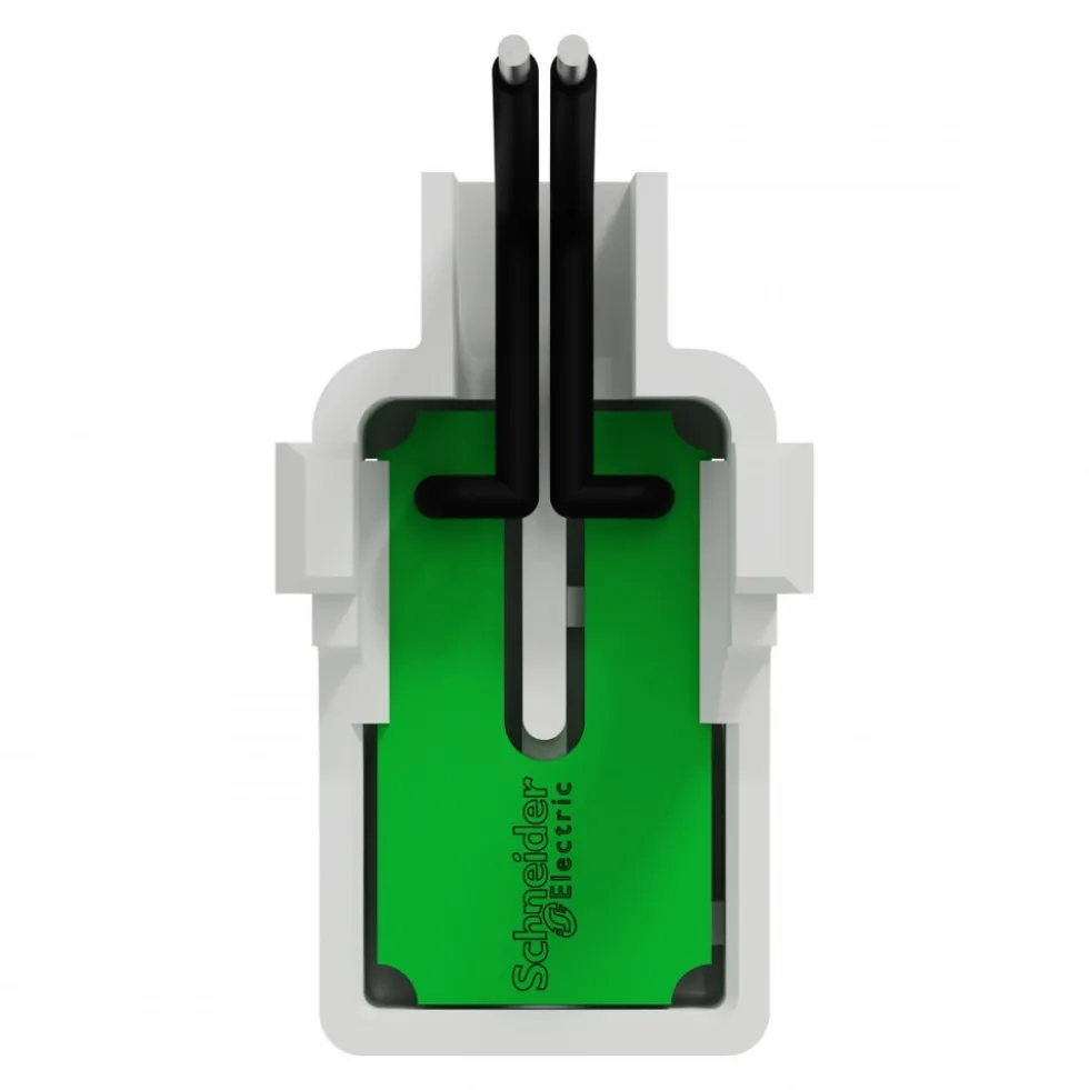 LED verte 1,5 mA 250 V à câbler - forte luminosité - Odace II SCHNEIDER