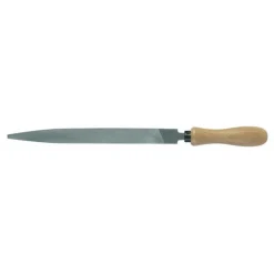 Lime de mécanique plate, pointue, mince 907 à manche bois MOB