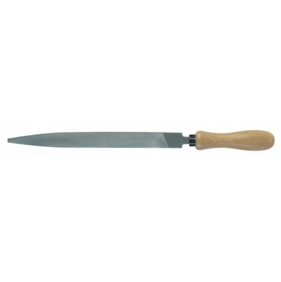 Lime de mécanique plate, pointue, mince 907 à manche bois MOB