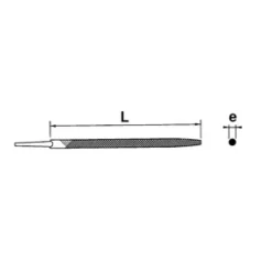 Lime ronde mi-douce emmanchée - LR-25-ME SAM OUTILLAGE